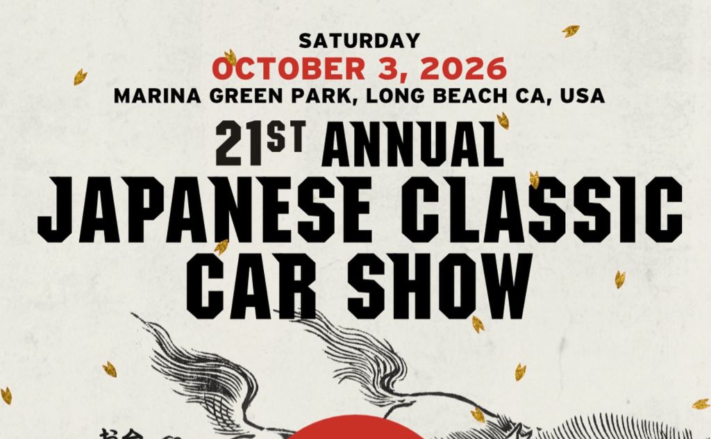 Japanese Classic Car Show partial flyer 2026